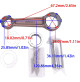 Connecting Rod Kit fits Yamaha 9.9hp 15hp E9.9D E15D EK15N Outboard Motor- 682-11650-00 - 650-11650-00 - 6K4-11650-00 - RCMA